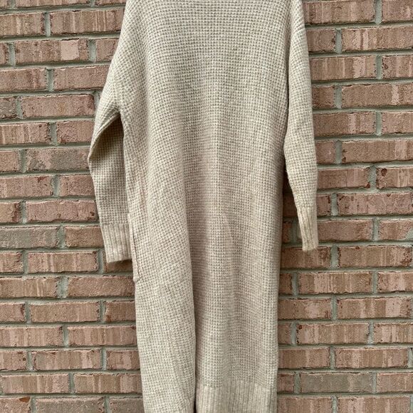 Classic Cream Open-Front Sweater by Express - Picture 8 of 8